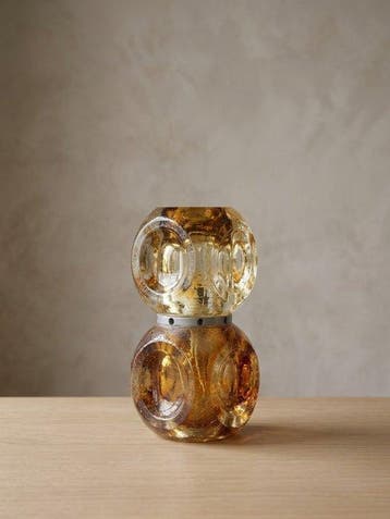 Rare lampe de table « Totem Cubique » en verre de Murano –