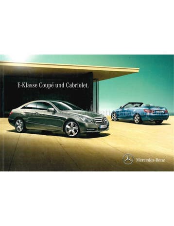2011 MERCEDES BENZ E-KLASSE COUPÉ | CABRIOLET BROCHURE