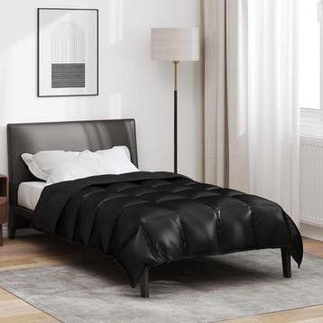 vidaXL Winter Duvet 140 x 200 cm 450 gsm Zwart, Huis en Inrichting, Verzenden, Nieuw
