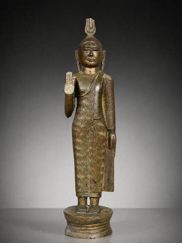 Beeld, Bouddha - Kandy Kingdom - 18th century - 29,5 cm -, Antiek en Kunst