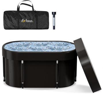 2dekans | IJsbad XL - 420L - Opvouwbaar Zitbad - met Deksel, Sport en Fitness, Gezondheidsproducten en Wellness, Ophalen of Verzenden