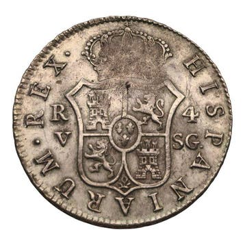 Spanje. 4 Reales Fernando VII 1811 Valencia