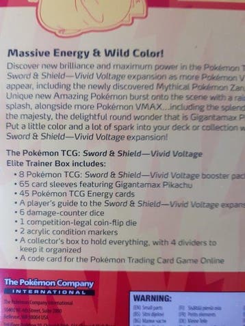 Pokémon - 1 Elite trainer box - Sword & Shield - Vivid, Nieuw