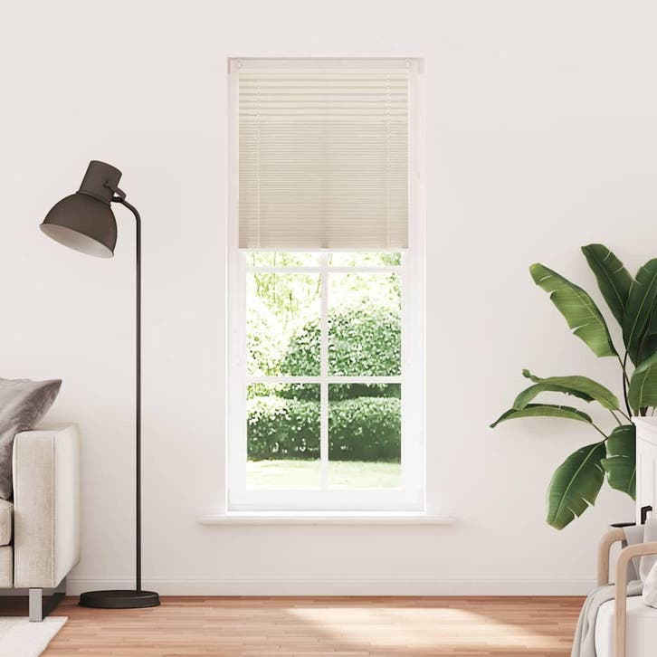 vidaXL Plissé rolgordijn 70x200cm creme, Maison & Meubles, Ameublement | Rideaux & Stores à lamelles, Envoi