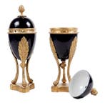 dekselvaas (2) - Verguld brons