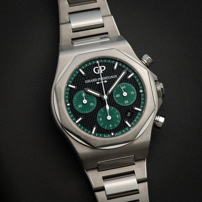 Girard-Perregaux - Laureato - 81020-11-3254-1GM - Heren -, Handtassen en Accessoires, Horloges | Heren