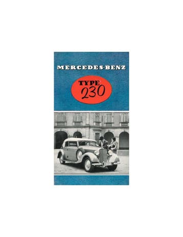 1937 MERCEDES BENZ 230 BROCHURE NEDERLANDS, Nieuw