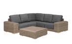 4 Seasons Outdoor Kingston hoekbank pure met tafel met teak, Tuin en Terras, Nieuw