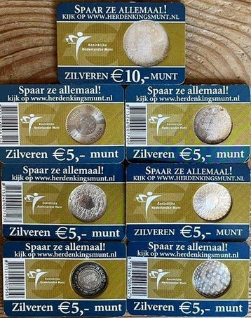 Nederland. Coin Card 2004/2007 (7 stuks) (Zonder