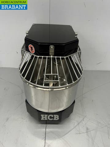 Pétrin spirale HCB en acier inoxydable 8 litres Noir 230V, Verzenden, Nieuw in verpakking