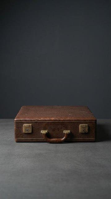 Bordspel - Set da Dama Vintage in Legno e Pelle - Palermo -