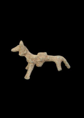 Bronstijd Brons Paardenbeeldje (Zonder minimumprijs), Antiek en Kunst