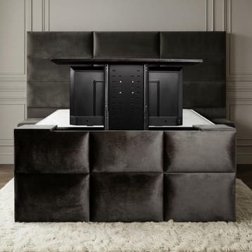 van Schaik Boxspring Platinum Deluxe met TV-Lift - 130 x 200, Nieuw
