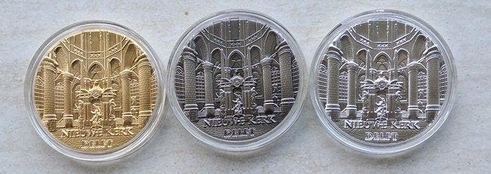 Pays-Bas - Praalgraf Willem van Oranje ,Nieuwe Kerk Delft, Postzegels en Munten, Munten | Europa | Niet-Euromunten