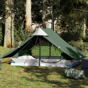 vidaXL Tent 2-persoons waterdicht groen, Verzenden, Nieuw