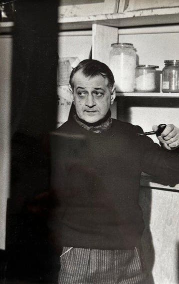 Claude Michaelides - Serge Poliakoff dans son atelier, Antiek en Kunst