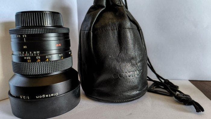 Contax Distagon 3,5/15mm | Super Groothoeklens, TV, Hi-fi & Vidéo, Appareils photo analogiques