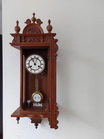 Régulateur - Antique - Ronce de noyer - 1920-1930 - Horloge