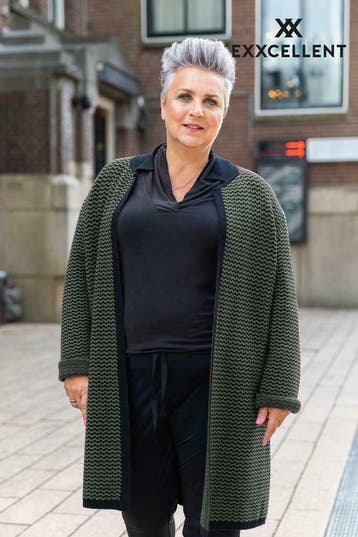 Vest Exxcellent zigzag brei maat 50, Verzenden, Nieuw