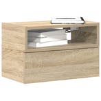 vidaXL Nachtkastje wandgemonteerd 45x26x28,5 cm sonoma, Huis en Inrichting, Slaapkamer | Nachtkastjes, Verzenden, Nieuw