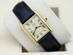 Cartier Tank Vermeil Year 1990s (Box), Overige merken, Leer, Polshorloge, Ophalen of Verzenden