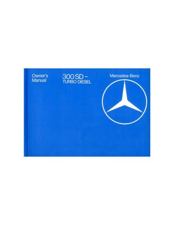 1982 MERCEDES BENZ S KLASSE 300SD TURBO DIESEL INSTRUCTIEB.., Ophalen of Verzenden