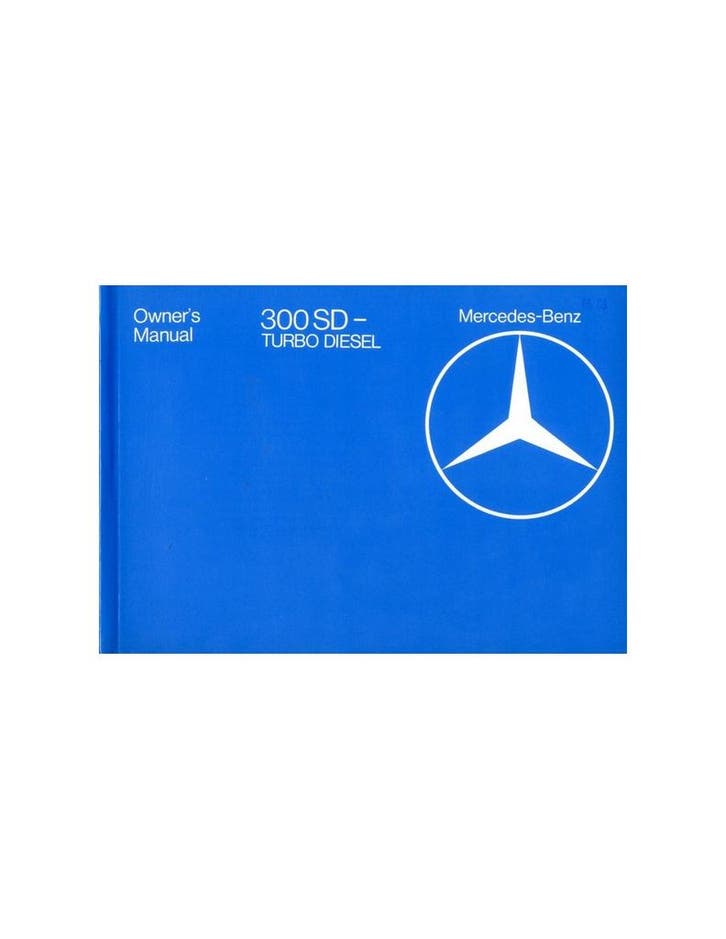 1982 MERCEDES BENZ S KLASSE 300SD TURBO DIESEL INSTRUCTIEB.., Auto diversen, Handleidingen en Instructieboekjes, Ophalen of Verzenden