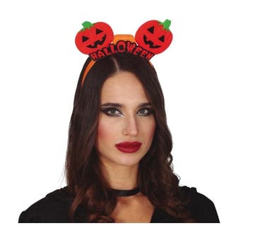 Halloween Haarband Pompoen Lichtjes, Verzenden, Nieuw