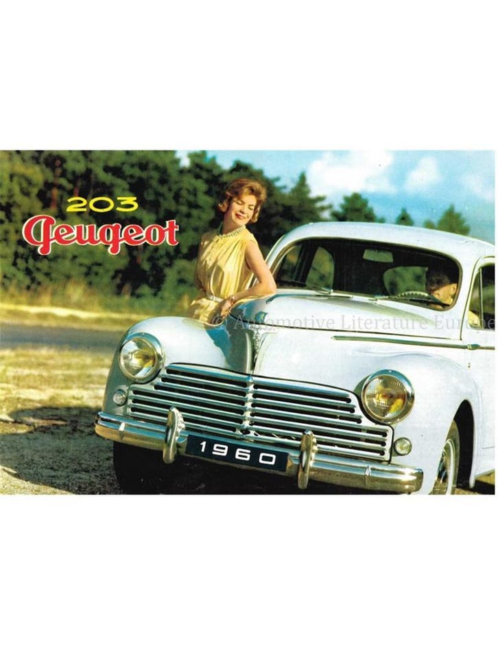1959 PEUGEOT 203 SEDAN BROCHURE NEDERLANDS, Livres, Autos | Brochures & Magazines