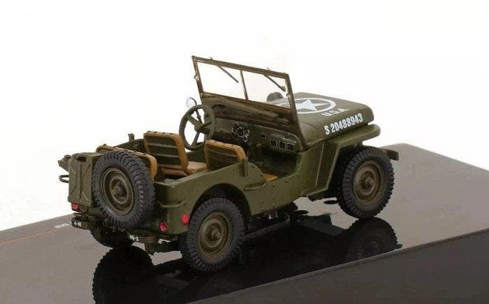 IXO 1:43 - Modelauto - Jeep Willys MB 1943 Olijf - IXO, Enfants & Bébés, Jouets | Autre