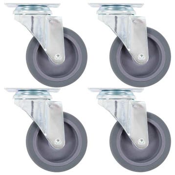 vidaXL Zwenkwielen 4 st 75 mm, Verzenden, Nieuw