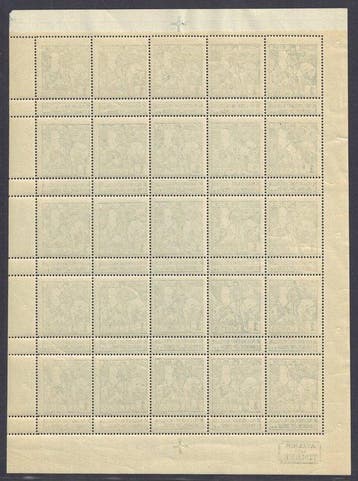 Belgique 1910 - Caritas 1910 en feuillets entiers de 25 avec, Timbres & Monnaies