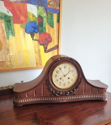 Pendule - Hout - 1910-1920 - Tafelklok, Antiek en Kunst