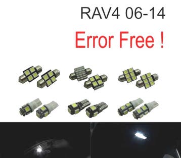 Kit 6 Ampoules Led Intérieur Pour Toyota Rav4 06-14, Verzenden, Nieuw