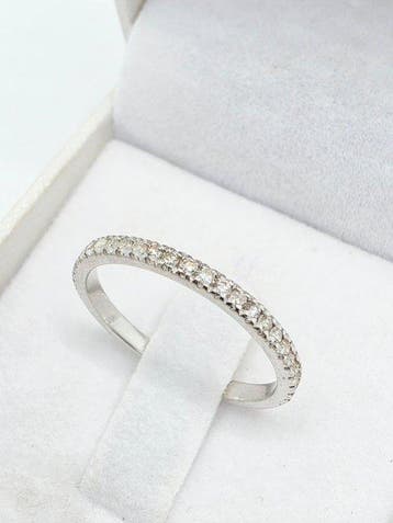 Sans prix de réserve - Bague Argent - 0.28ct. tw. Diamant