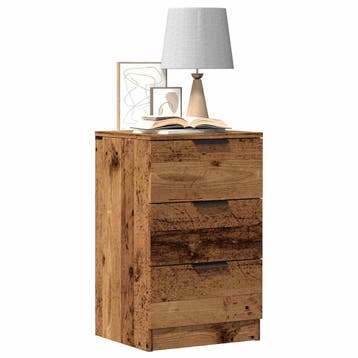 vidaXL Nachtkastjes 2 st 40x36x65 cm bewerkt hout oud, Verzenden, Nieuw