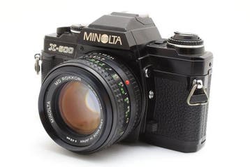 Minolta X-500 black + MD 1.4/50mm | Single lens reflex, Audio, Tv en Foto, Nieuw
