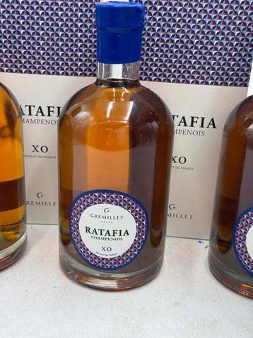 Gremillet - Ratafia XO - 700ml - 3 bouteilles, Nieuw