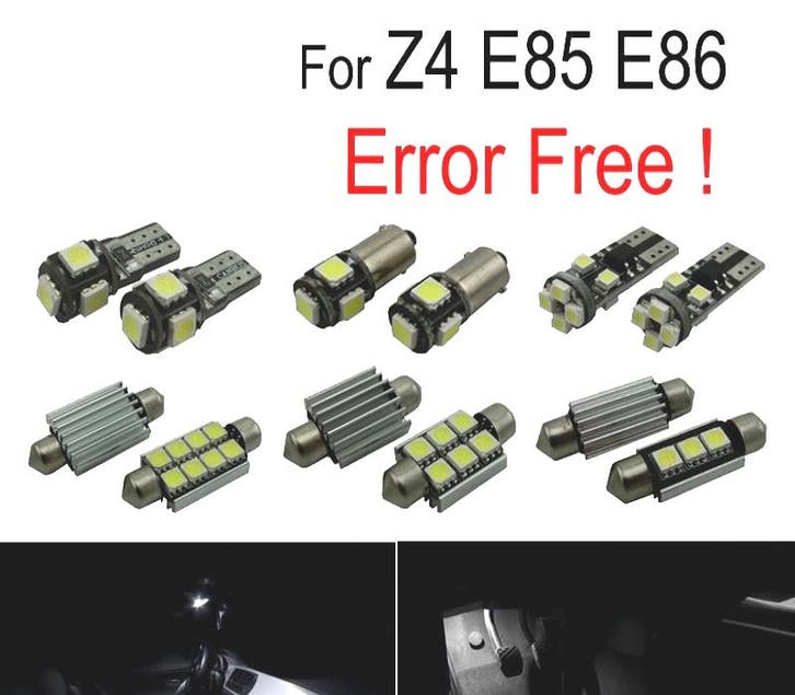 Kit 14 Ampoules Led Intérieur Pour Bmw Z4 E85 E86 Z4 Roadste, Autos : Pièces & Accessoires, Éclairage, Envoi