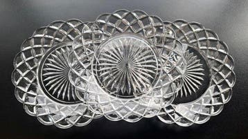 Baccarat - Bord (6) - Luxury Diamond model - Kristal -