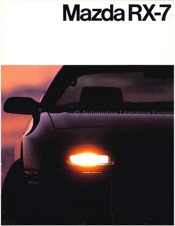 1986 MAZDA RX-7 BROCHURE FRANS
