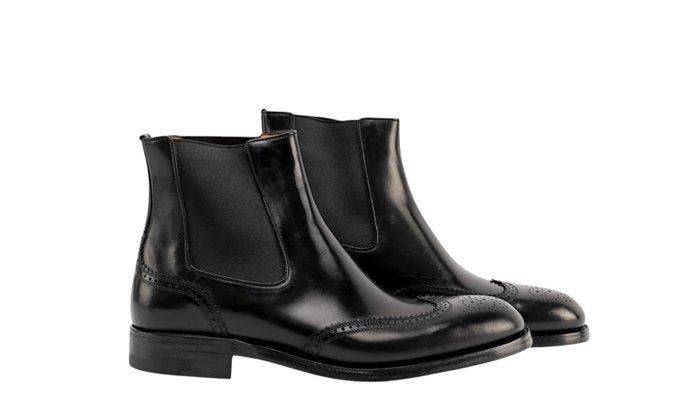 TESTONI - 8 UK - 42 IT - Chelsea Boot Goodyear Welted Black, Kleding | Heren, Schoenen