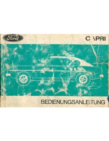 1971 FORD CAPRI INSTRUCTIEBOEKJE DUITS, Auto diversen