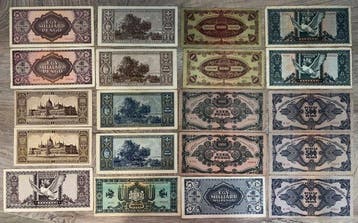 Hongrie. - 20 Banknotes - 1945/1946 (Sans prix de réserve)