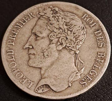 Belgique. Léopold Ier. 5 Francs 1833 (Sans prix de réserve), Postzegels en Munten