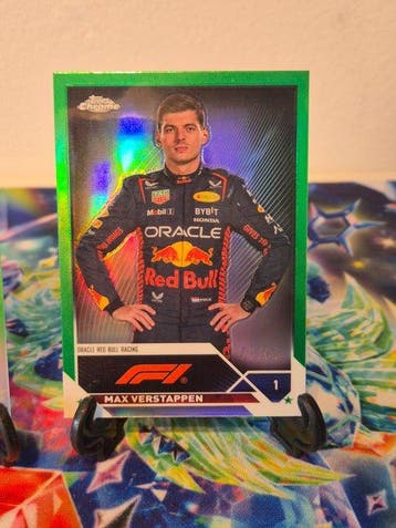 Topps Chrome Max Verstappen Carte parallèle, Foil - 3 Card -