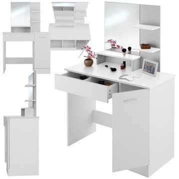 Makeup-tafel Zoe - wit, Verzenden