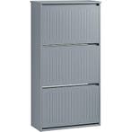 2dekans | SoBuy - Schoenenkast - Grijs - 61x26x120 cm, Ophalen of Verzenden, Nieuw