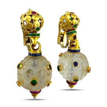 Oorbellen - 18 karaat Geel goud, Vintage 18K geelgoud 4,88, Nieuw