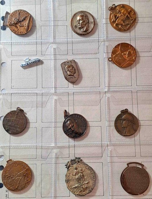 Italië. Lotto 12 medaglie anni differenti (Zonder, Timbres & Monnaies, Monnaies | Europe | Monnaies non-euro